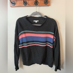 American Eagle Women’s Colorful Striped Sweater